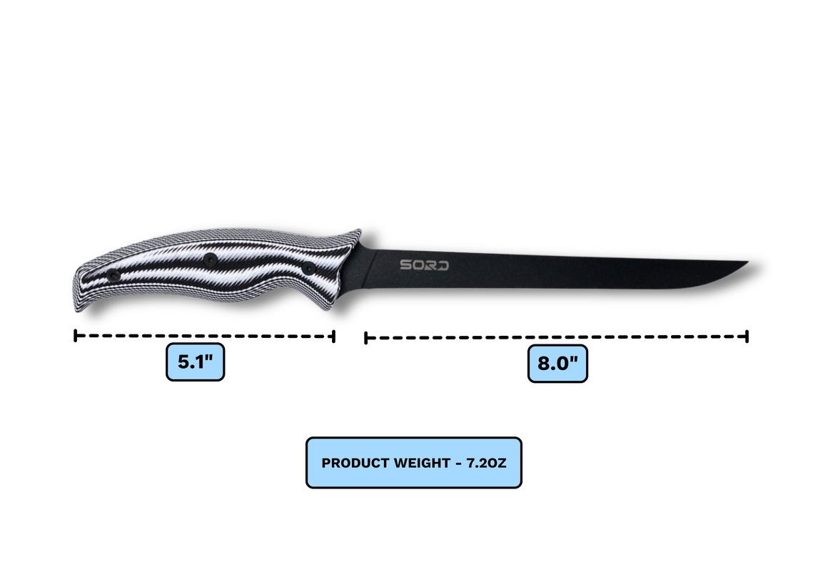 SORD 8" FILLET KNIFE - SUPER FLEX