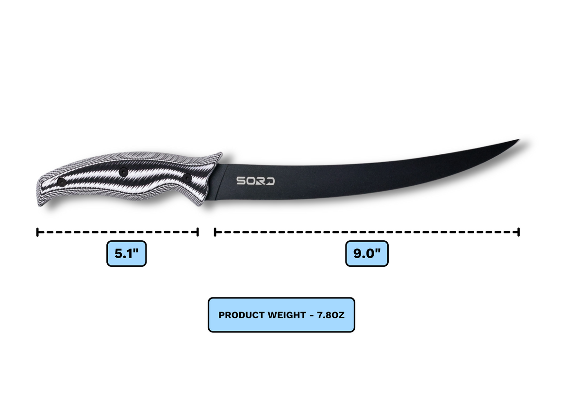 SORD 9" FILLET KNIFE - FLEXY