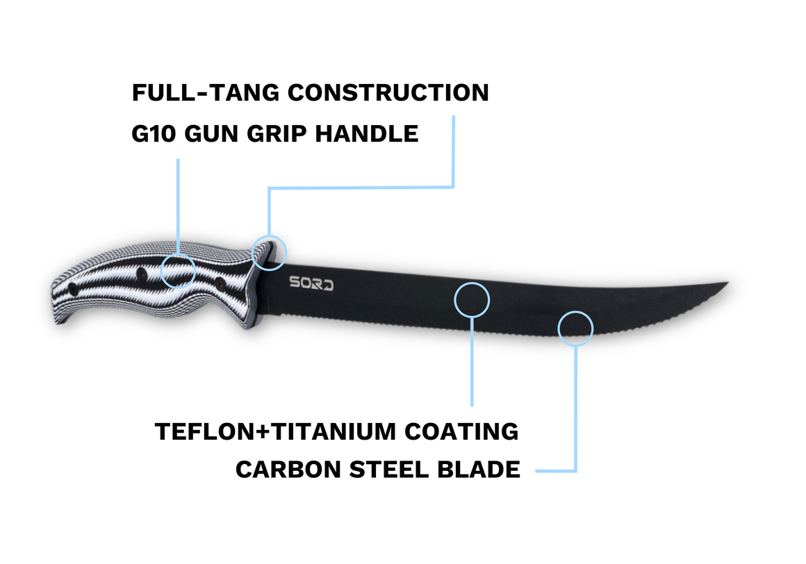 SORD 9" SERRATED BLADE
